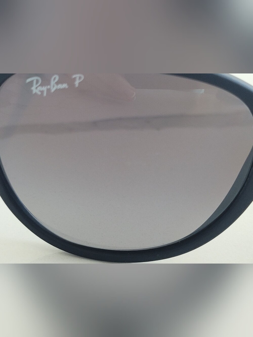 Ray-Ban Women's Matte Black Erika Sunglasses - Polarized Smoke Lenses - Picture 3 of 11